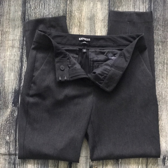 Heathered black size 4 columnist express pants - Picture 1 of 3